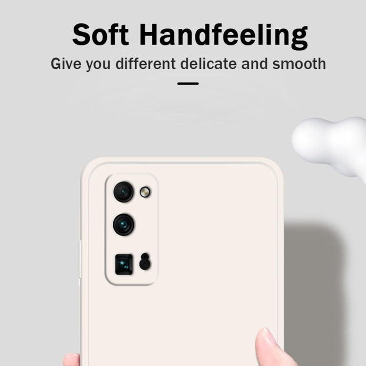 For Honor 30 Pro Solid Color Imitation Liquid Silicone Straight Edge Dropproof Full Coverage Protective Case