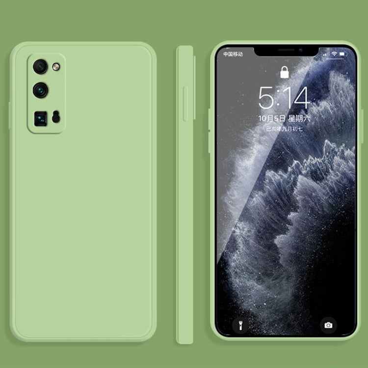 For Honor 30 Pro Solid Color Imitation Liquid Silicone Straight Edge Dropproof Full Coverage Protective Case