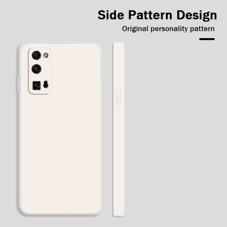 For Honor 30 Pro Solid Color Imitation Liquid Silicone Straight Edge Dropproof Full Coverage Protective Case
