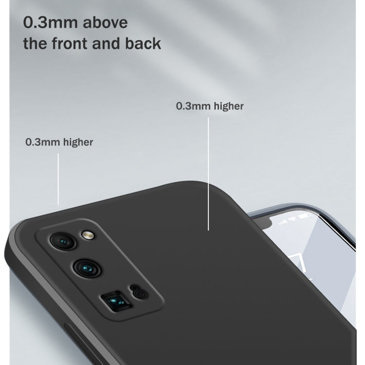 For Honor 30 Pro Solid Color Imitation Liquid Silicone Straight Edge Dropproof Full Coverage Protective Case