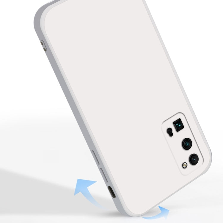 For Honor 30 Pro Solid Color Imitation Liquid Silicone Straight Edge Dropproof Full Coverage Protective Case