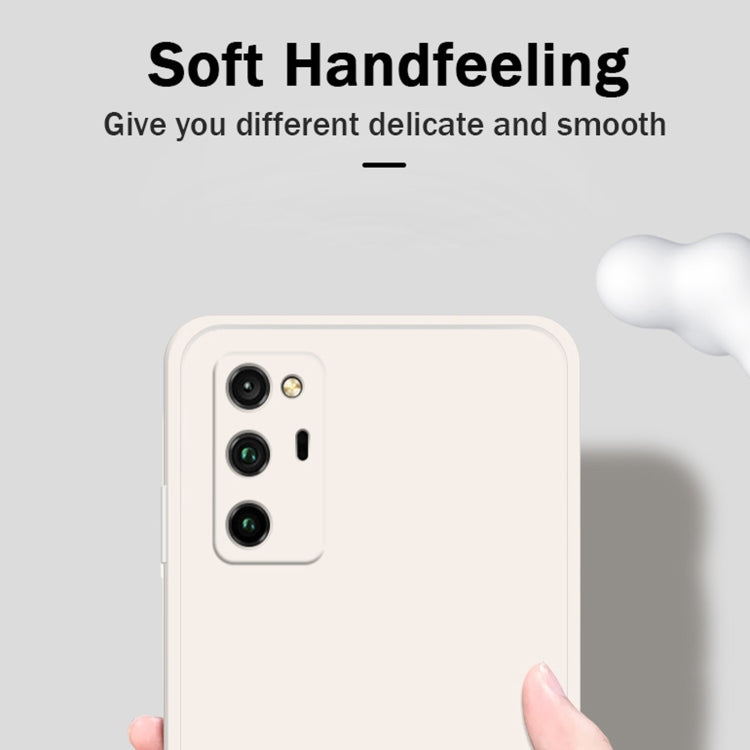 For Honor V30 Solid Color Imitation Liquid Silicone Straight Edge Dropproof Full Coverage Protective Case