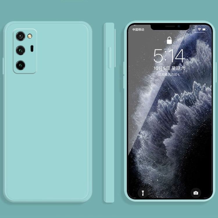 For Honor V30 Solid Color Imitation Liquid Silicone Straight Edge Dropproof Full Coverage Protective Case