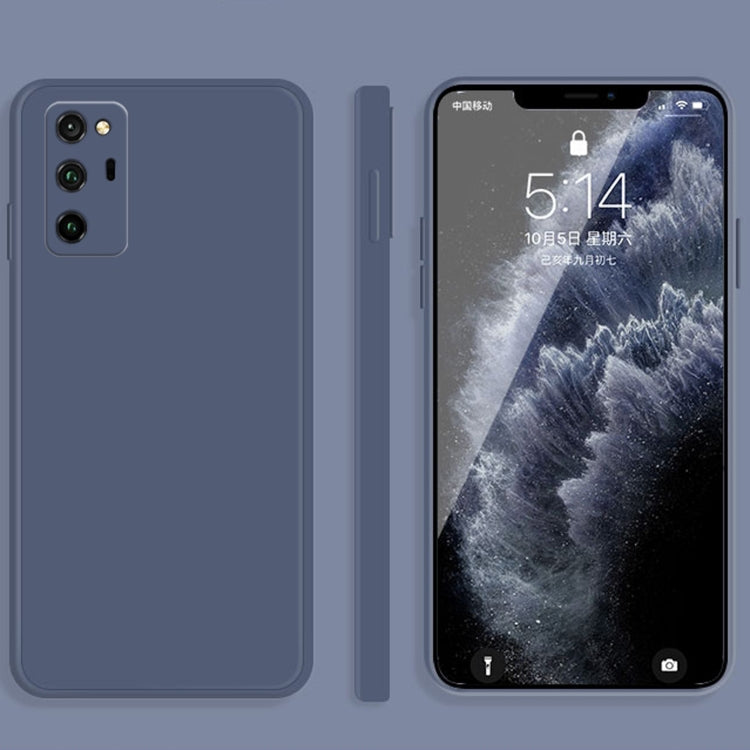 For Honor V30 Solid Color Imitation Liquid Silicone Straight Edge Dropproof Full Coverage Protective Case