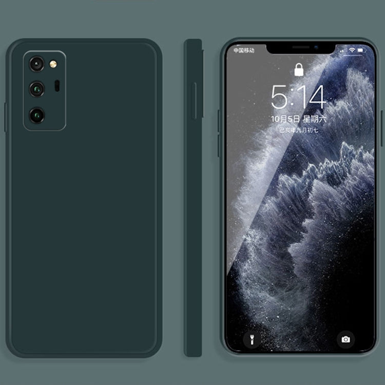 For Honor V30 Solid Color Imitation Liquid Silicone Straight Edge Dropproof Full Coverage Protective Case