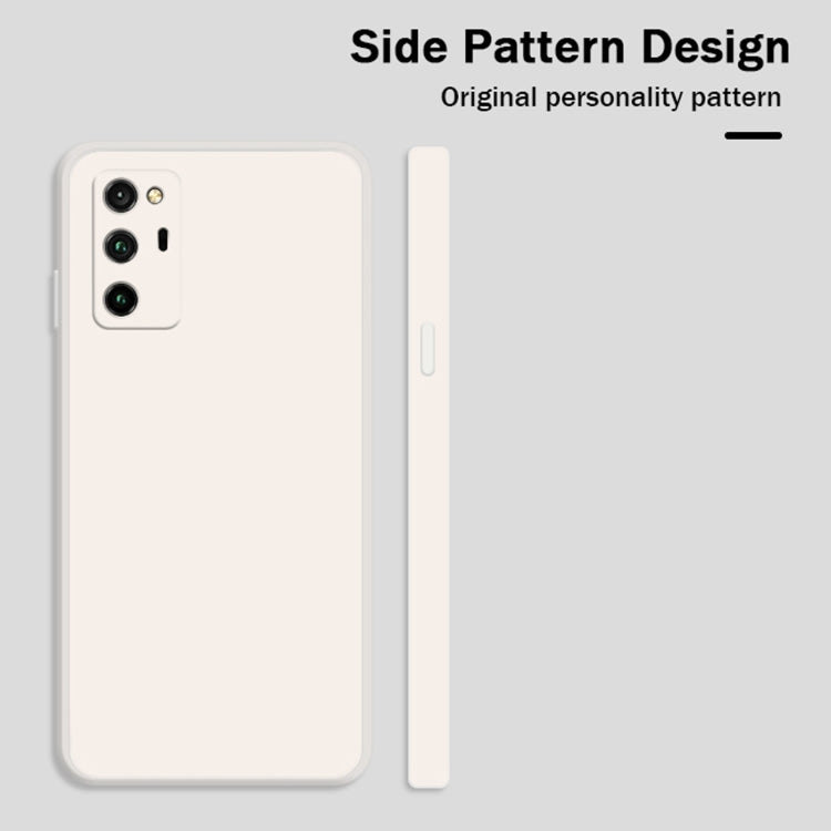 For Honor V30 Solid Color Imitation Liquid Silicone Straight Edge Dropproof Full Coverage Protective Case