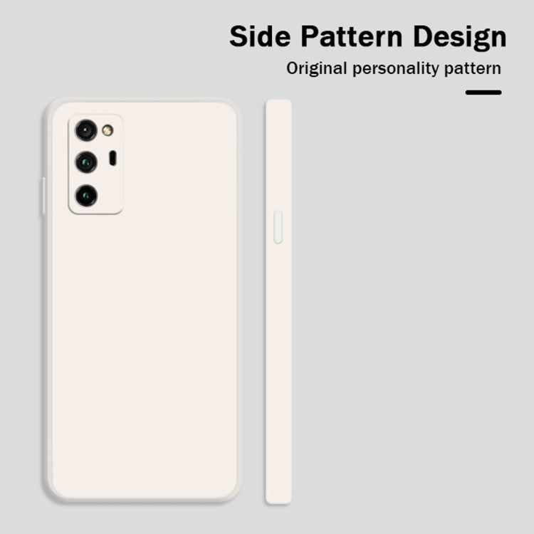 For Honor V30 Pro Solid Color Imitation Liquid Silicone Straight Edge Dropproof Full Coverage Protective Case