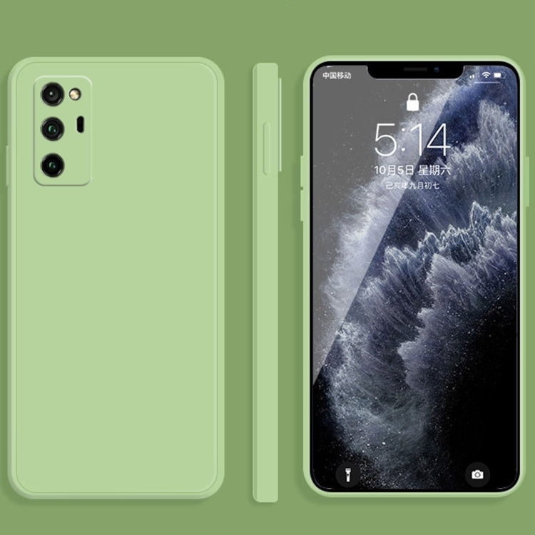 For Honor V30 Pro Solid Color Imitation Liquid Silicone Straight Edge Dropproof Full Coverage Protective Case