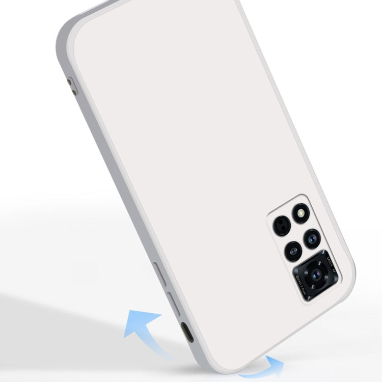 For Honor V40 5G Solid Color Imitation Liquid Silicone Straight Edge Dropproof Full Coverage Protective Case