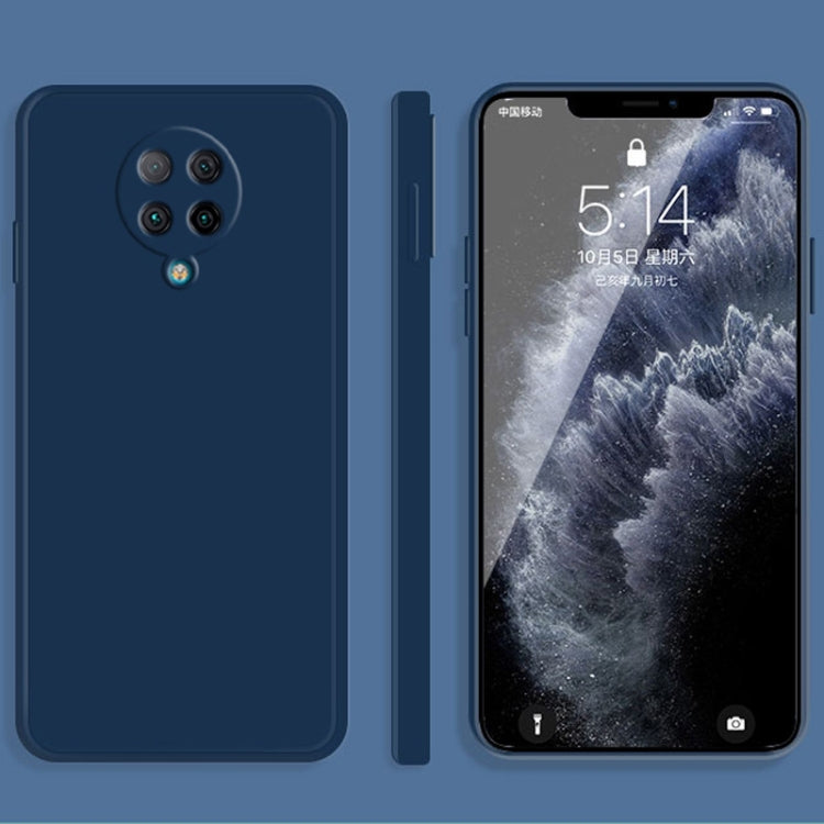 For Xiaomi Redmi K30 Pro Solid Color Imitation Liquid Silicone Straight Edge Dropproof Full Coverage Protective Case