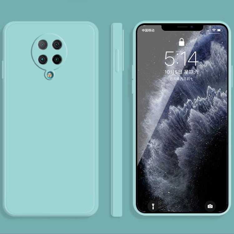 For Xiaomi Redmi K30 Pro Solid Color Imitation Liquid Silicone Straight Edge Dropproof Full Coverage Protective Case