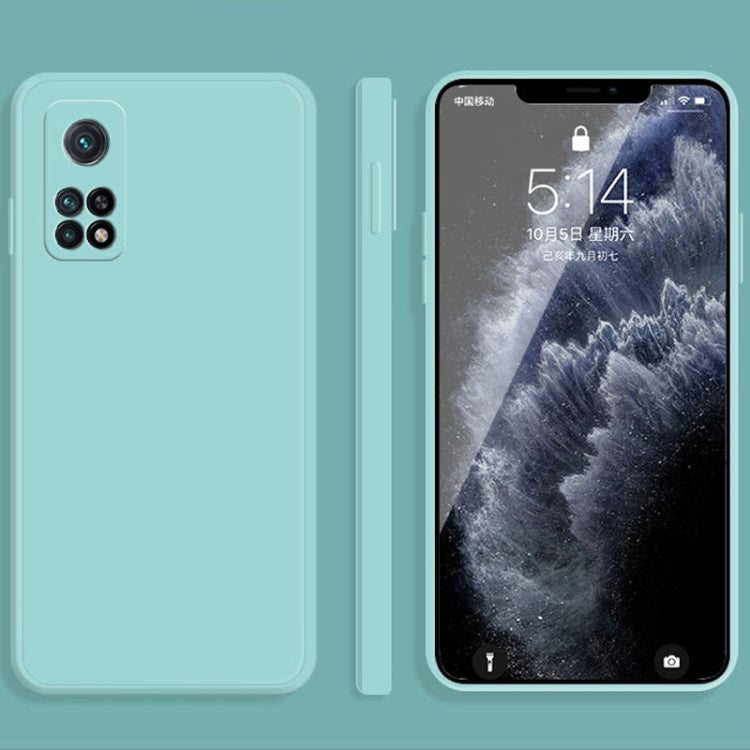 For Xiaomi Redmi K30S Solid Color Imitation Liquid Silicone Straight Edge Dropproof Full Coverage Protective Case