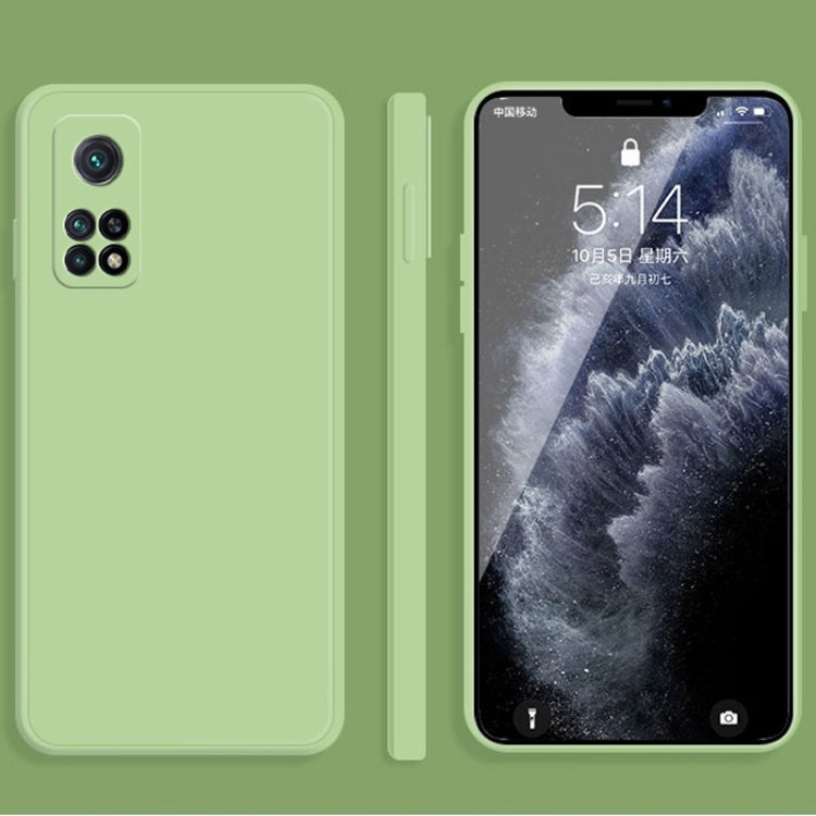 For Xiaomi Redmi K30S Solid Color Imitation Liquid Silicone Straight Edge Dropproof Full Coverage Protective Case