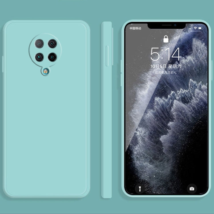 For Xiaomi Redmi K30 Ultra Solid Color Imitation Liquid Silicone Straight Edge Dropproof Full Coverage Protective Case