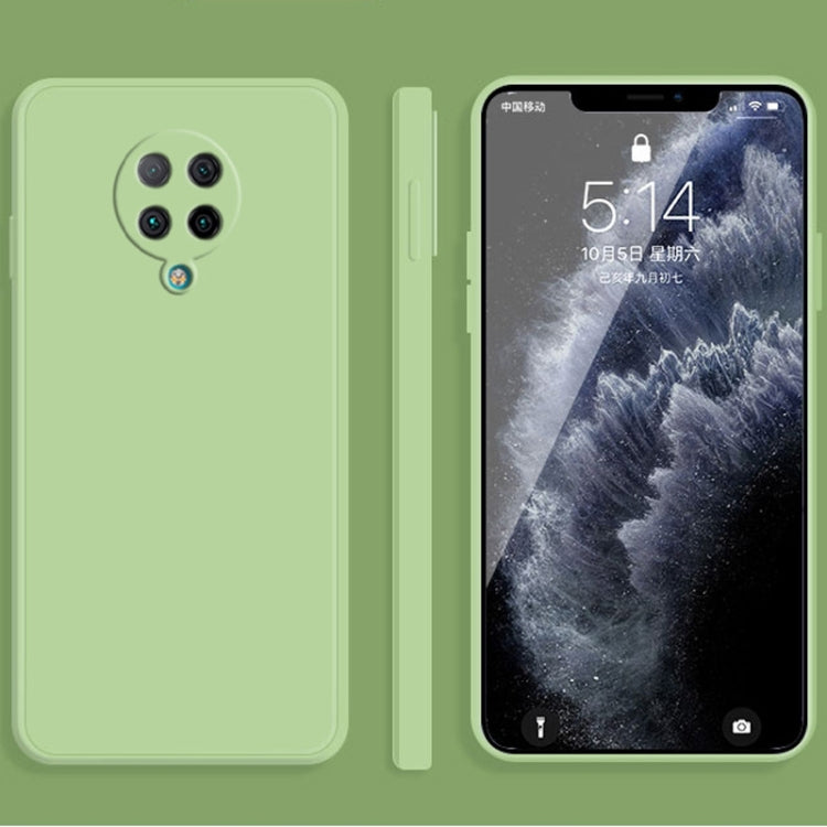 For Xiaomi Redmi K30 Ultra Solid Color Imitation Liquid Silicone Straight Edge Dropproof Full Coverage Protective Case