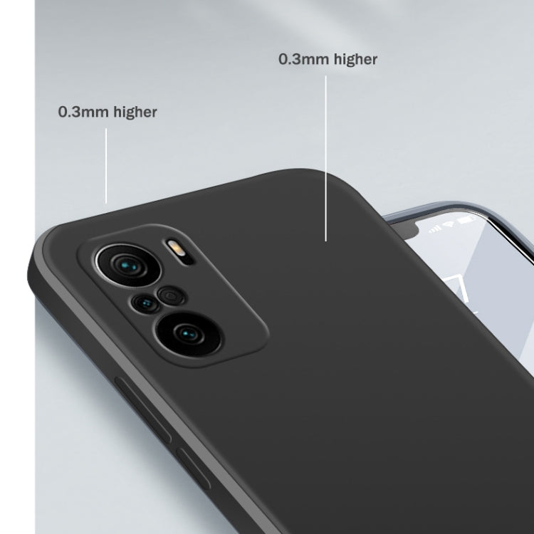 For Xiaomi Redmi K40 Solid Color Imitation Liquid Silicone Straight Edge Dropproof Full Coverage Protective Case