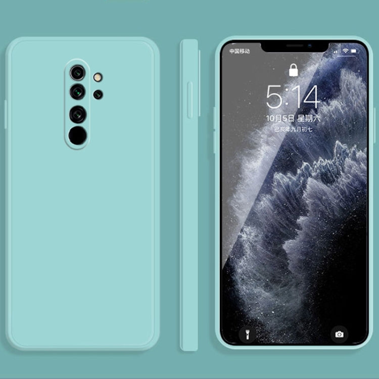 For Xiaomi Redmi Note 8 Pro Solid Color Imitation Liquid Silicone Straight Edge Dropproof Full Coverage Protective Case