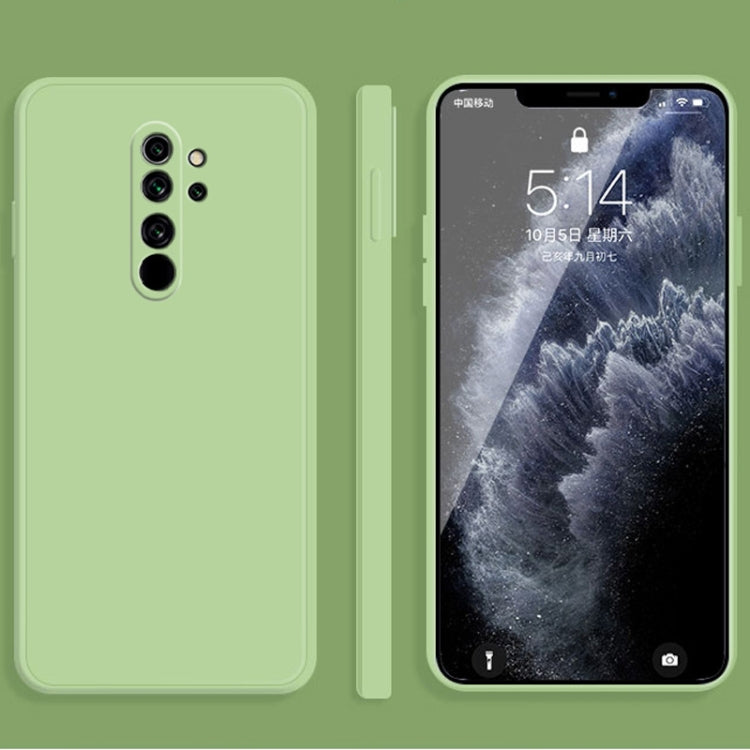 For Xiaomi Redmi Note 8 Pro Solid Color Imitation Liquid Silicone Straight Edge Dropproof Full Coverage Protective Case