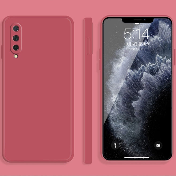 For Xiaomi CC9 Solid Color Imitation Liquid Silicone Straight Edge Dropproof Full Coverage Protective Case