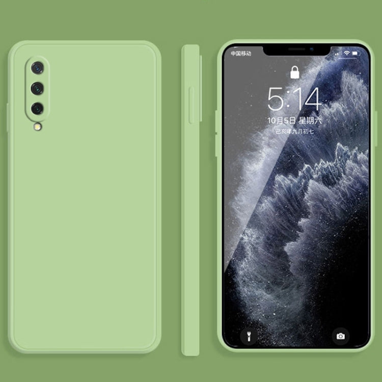 For Xiaomi CC9 Solid Color Imitation Liquid Silicone Straight Edge Dropproof Full Coverage Protective Case
