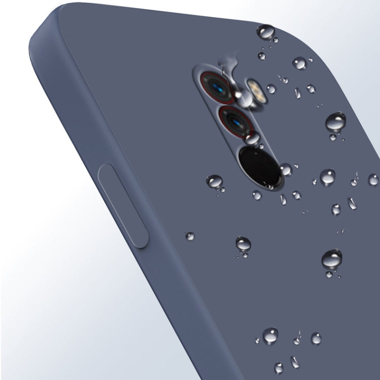 For Xiaomi PocoPhone F1 Solid Color Imitation Liquid Silicone Straight Edge Dropproof Full Coverage Protective Case