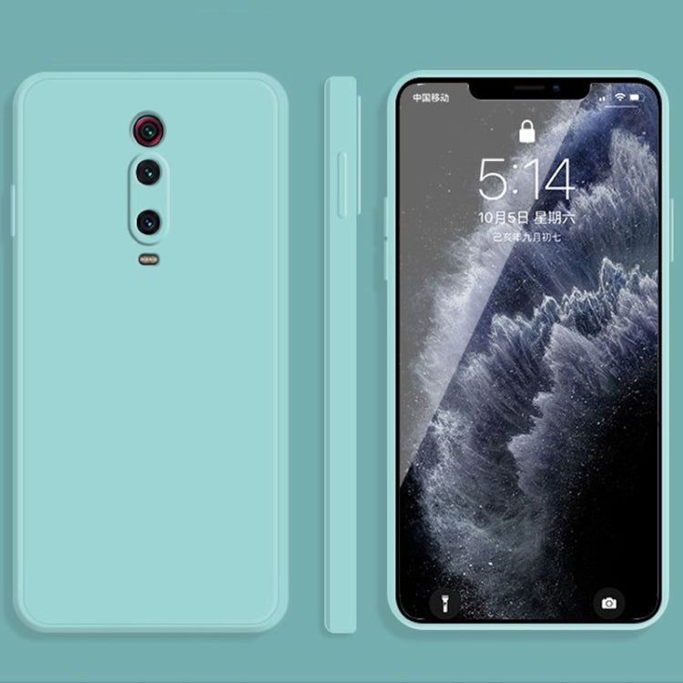 For Xiaomi Redmi K20 Solid Color Imitation Liquid Silicone Straight Edge Dropproof Full Coverage Protective Case