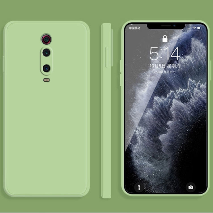 For Xiaomi Redmi K20 Solid Color Imitation Liquid Silicone Straight Edge Dropproof Full Coverage Protective Case