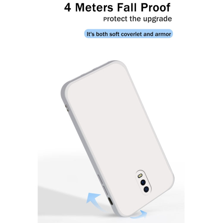 For OPPO R17 Solid Color Imitation Liquid Silicone Straight Edge Dropproof Full Coverage Protective Case