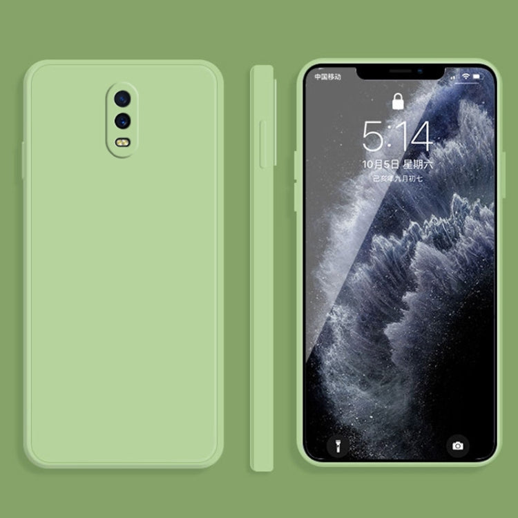 For OPPO R17 Solid Color Imitation Liquid Silicone Straight Edge Dropproof Full Coverage Protective Case
