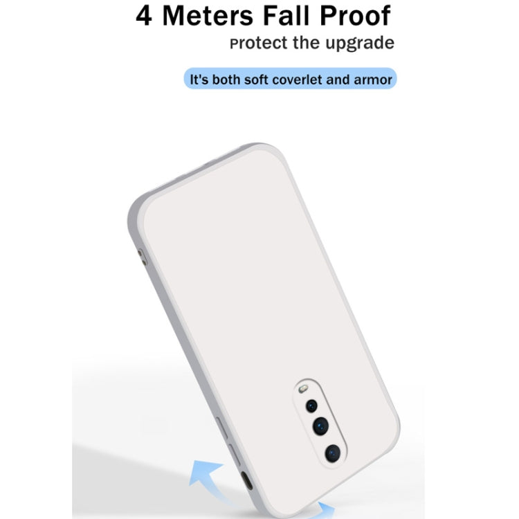 For OPPO R17 Pro Solid Color Imitation Liquid Silicone Straight Edge Dropproof Full Coverage Protective Case