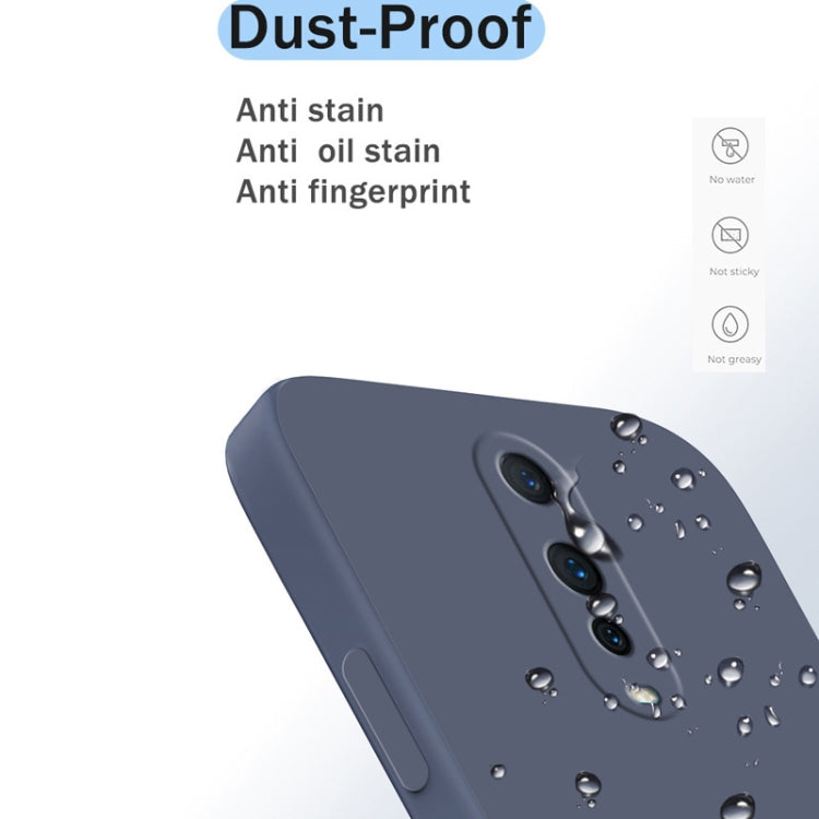 For OPPO R17 Pro Solid Color Imitation Liquid Silicone Straight Edge Dropproof Full Coverage Protective Case