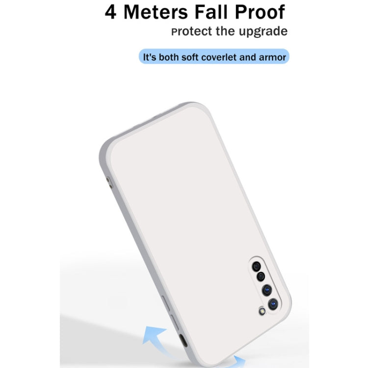 For OPPO Reno3 Solid Color Imitation Liquid Silicone Straight Edge Dropproof Full Coverage Protective Case