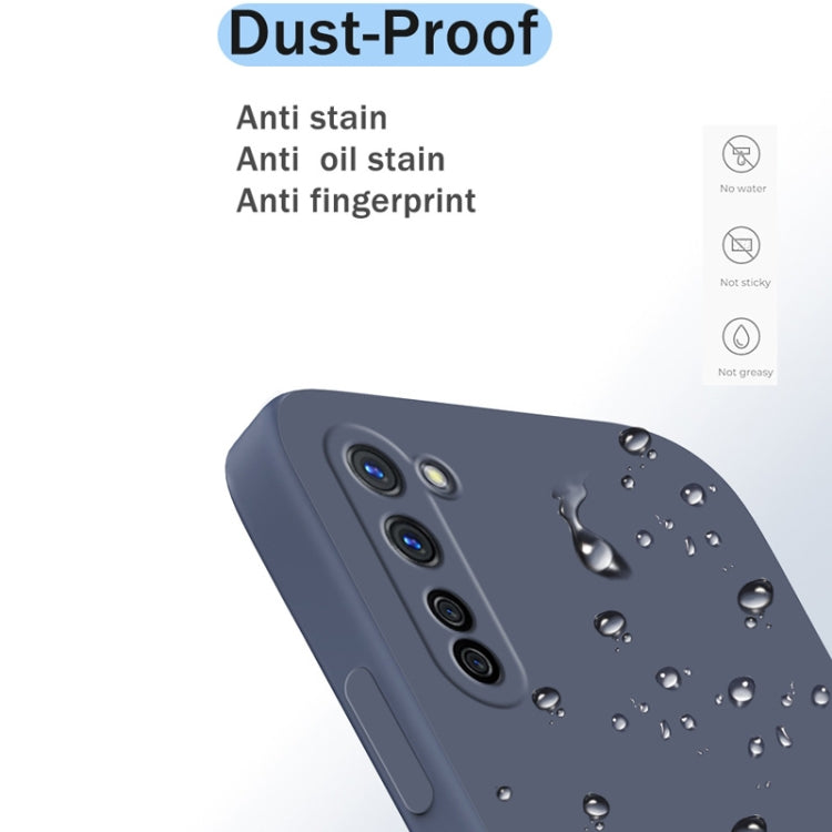 For OPPO Reno3 Solid Color Imitation Liquid Silicone Straight Edge Dropproof Full Coverage Protective Case