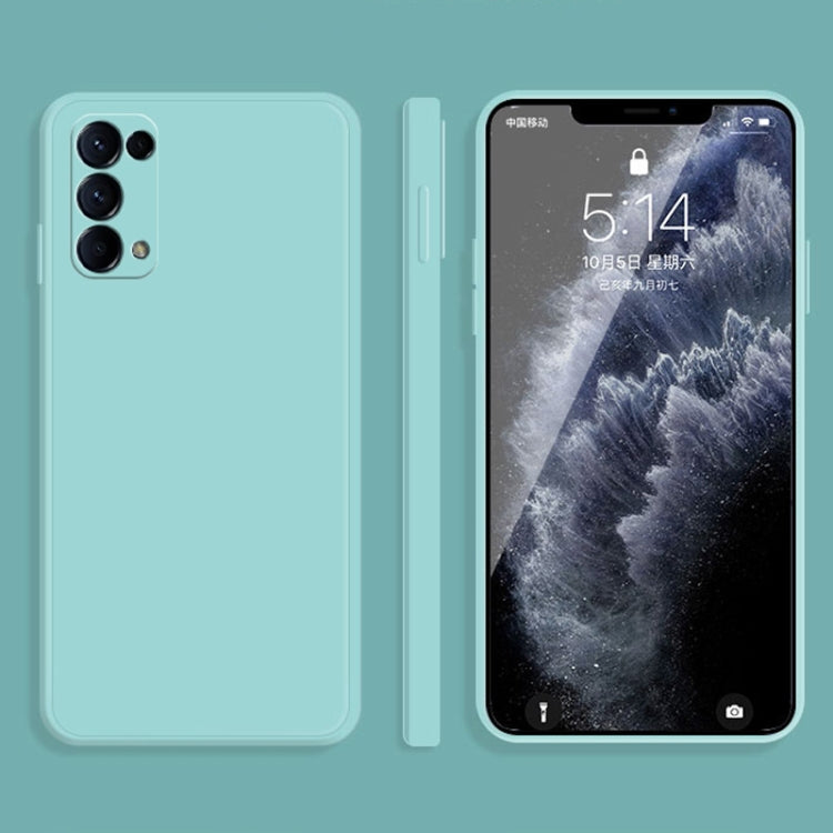 For OPPO Reno5 Pro Solid Color Imitation Liquid Silicone Straight Edge Dropproof Full Coverage Protective Case