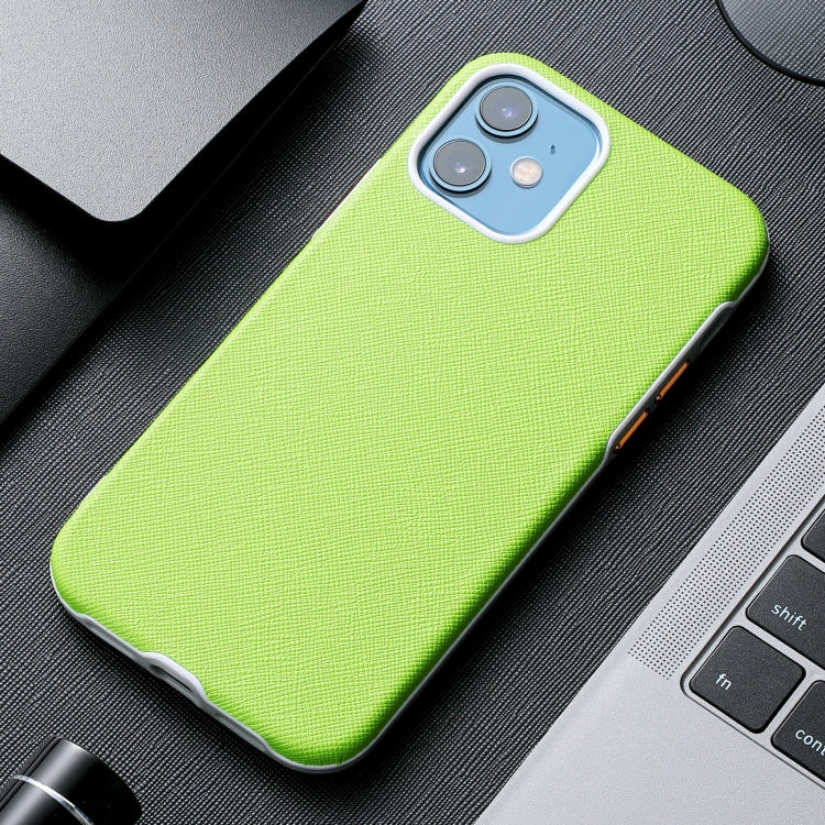 For iPhone 12 mini Business Cross Texture PC Protective Case