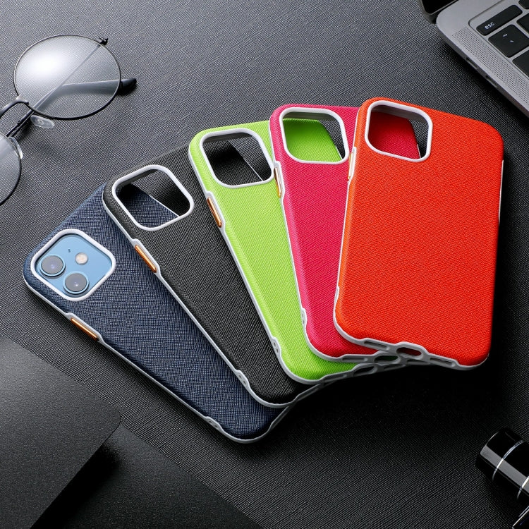 For iPhone 12 mini Business Cross Texture PC Protective Case