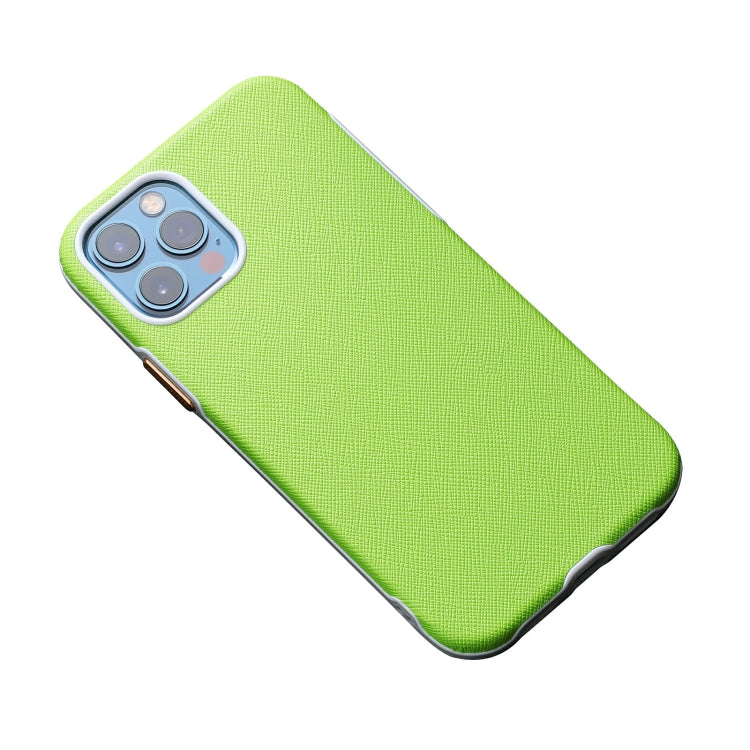 For iPhone 12 / 12 Pro Business Cross Texture PC Protective Case