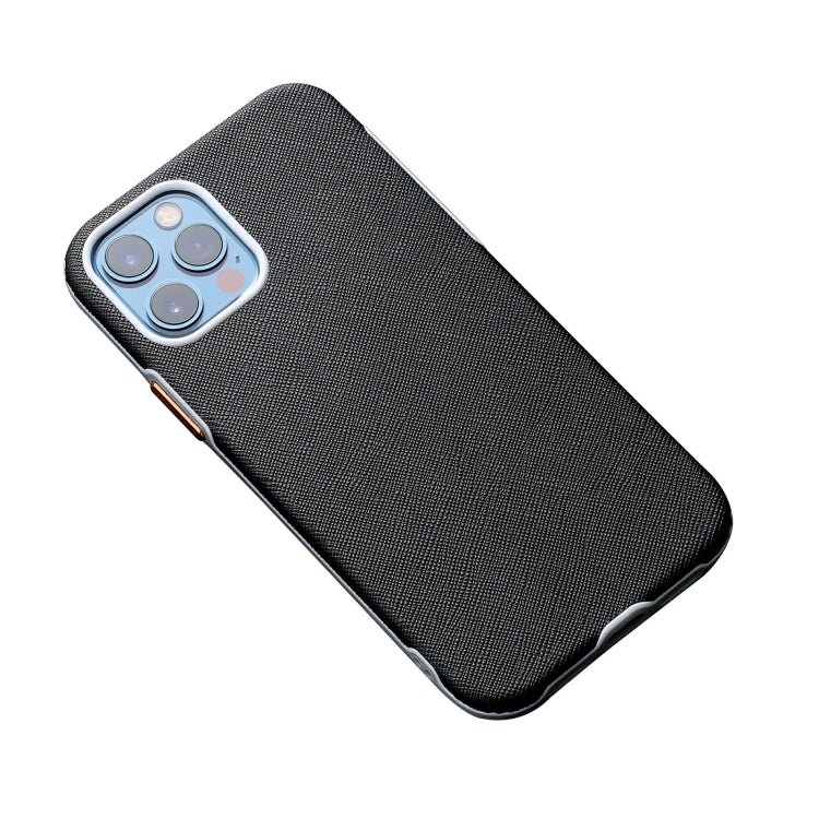 For iPhone 12 / 12 Pro Business Cross Texture PC Protective Case