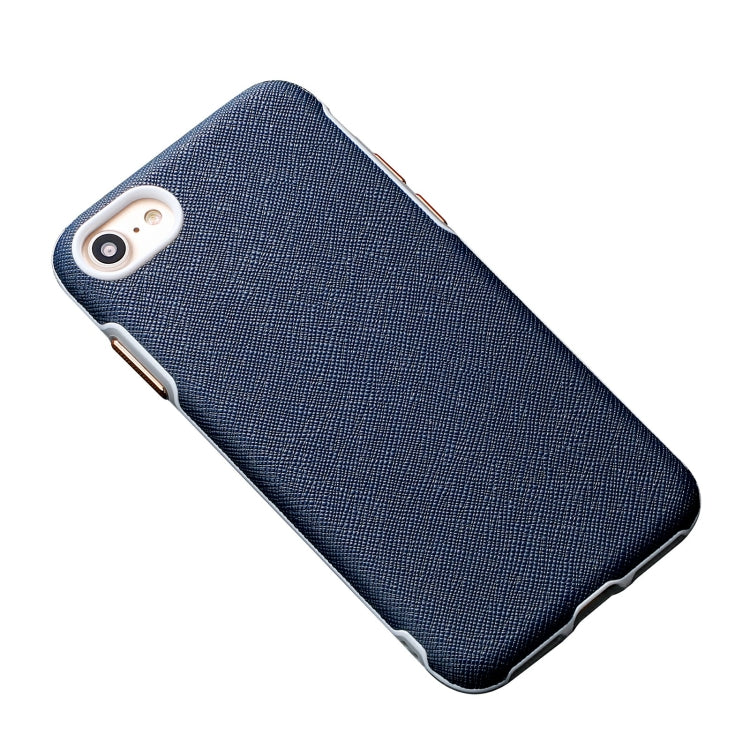 For iPhone SE 2022 / SE 2020 / 8 / 7 Business Cross Texture PC Protective Case