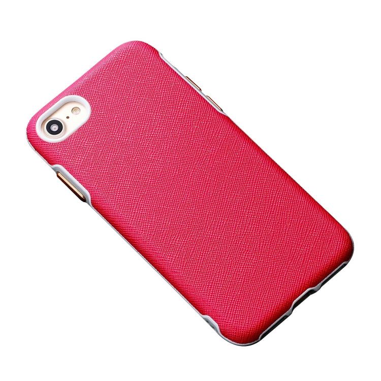For iPhone SE 2022 / SE 2020 / 8 / 7 Business Cross Texture PC Protective Case