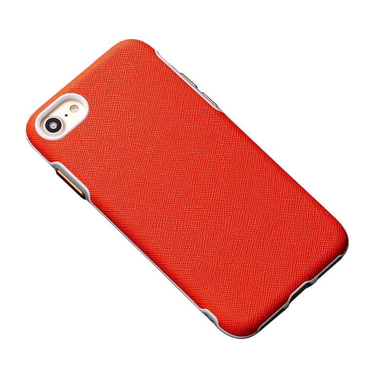 For iPhone SE 2022 / SE 2020 / 8 / 7 Business Cross Texture PC Protective Case