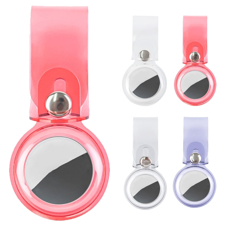Anti-scratch Clear TPU Shockproof Protective Cover Case with Hook Loop For AirTag