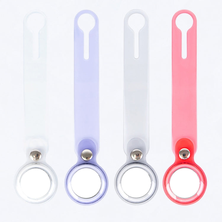 Anti-scratch Clear TPU Shockproof Protective Cover Case with Hook Loop For AirTag