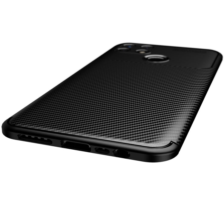 For Realme Narzo 30A Carbon Fiber Texture Shockproof TPU Case