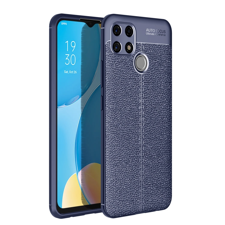 For Realme Narzo 30A Litchi Texture TPU Shockproof Case