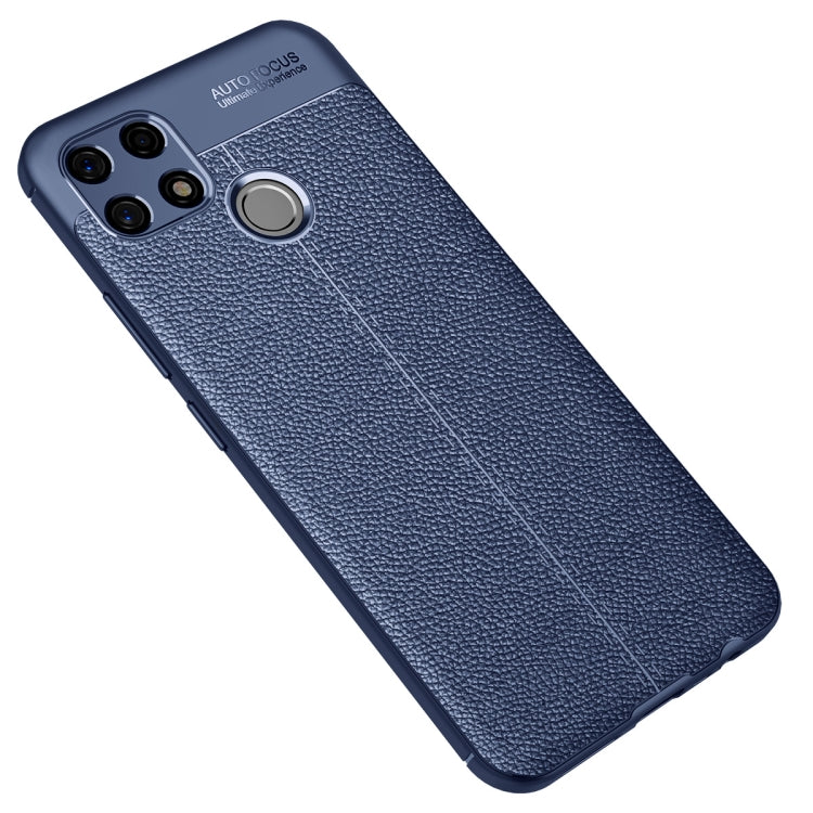 For Realme Narzo 30A Litchi Texture TPU Shockproof Case
