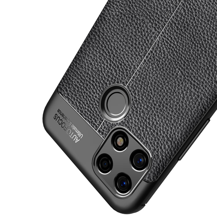 For Realme Narzo 30A Litchi Texture TPU Shockproof Case