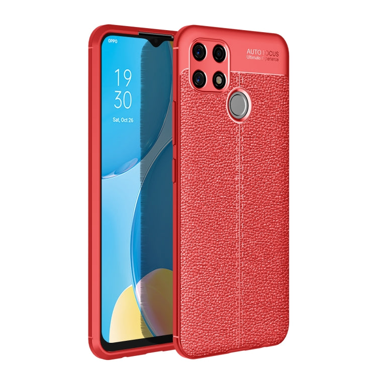 For Realme Narzo 30A Litchi Texture TPU Shockproof Case