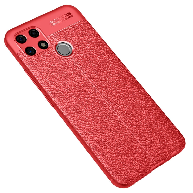 For Realme Narzo 30A Litchi Texture TPU Shockproof Case