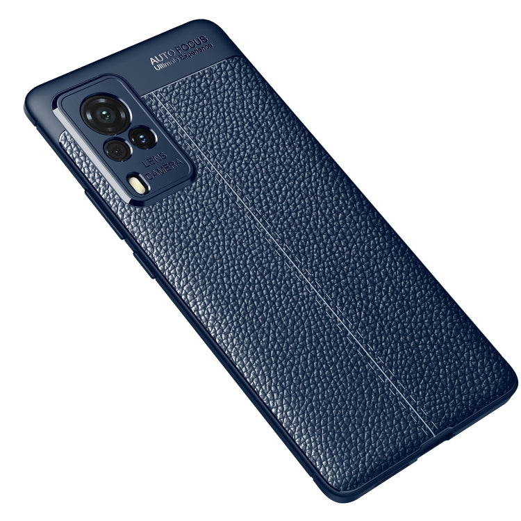 For vivo X60 Pro (International Version) Litchi Texture TPU Shockproof Case